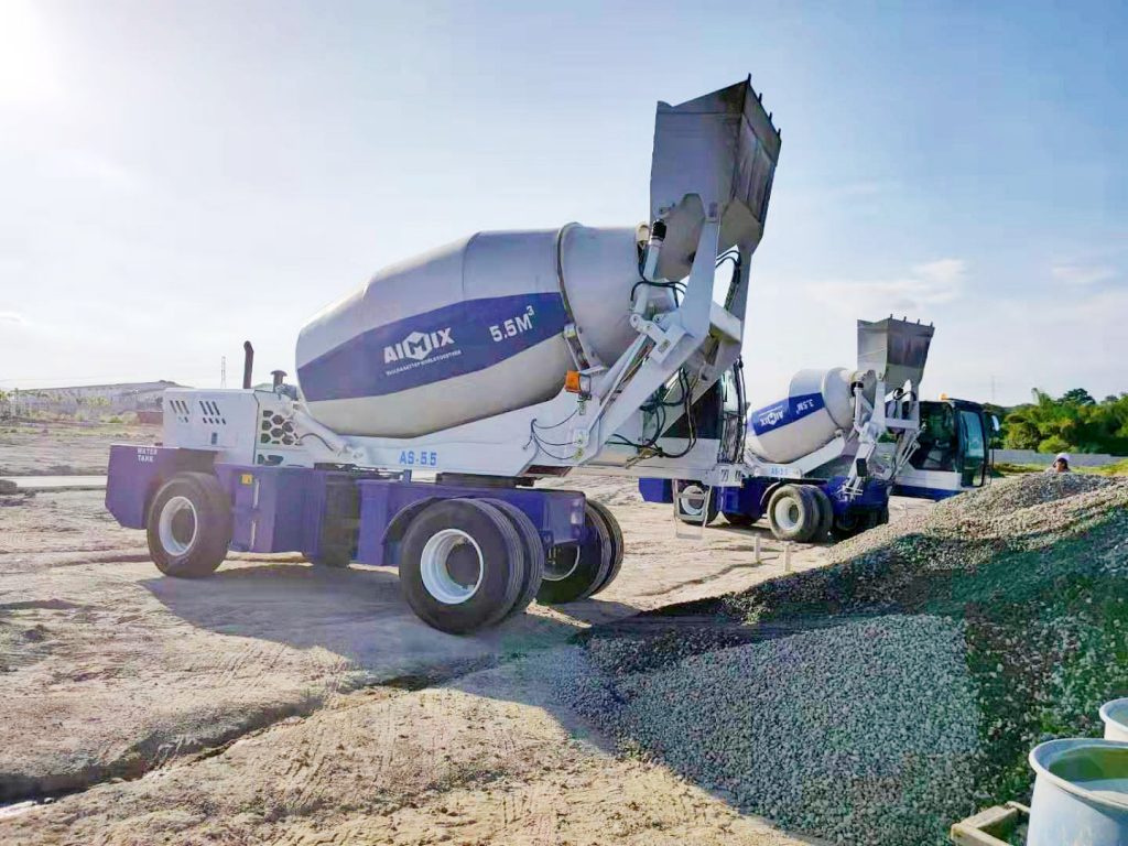 self loading concrete mixer truck cost