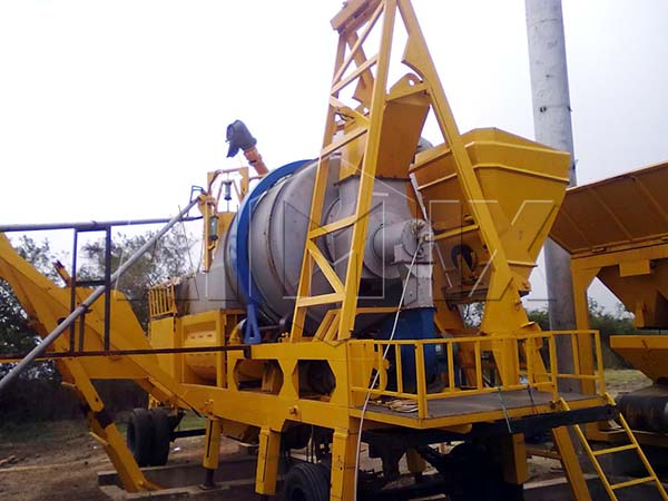 mobile asphalt mix plant