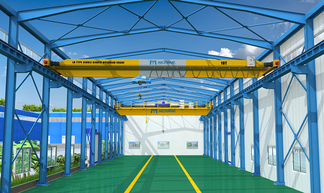 Aicrane warehouse overhead crane