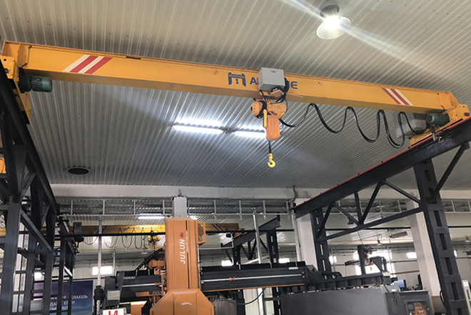 single girder top running crane