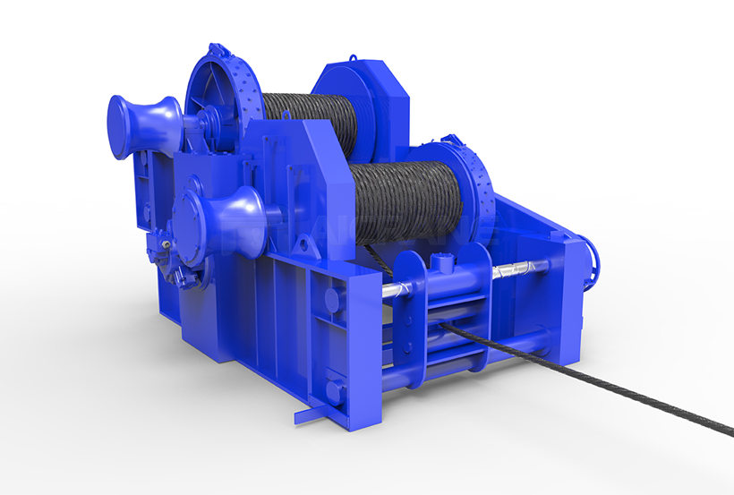 hydraulic waterfall winch