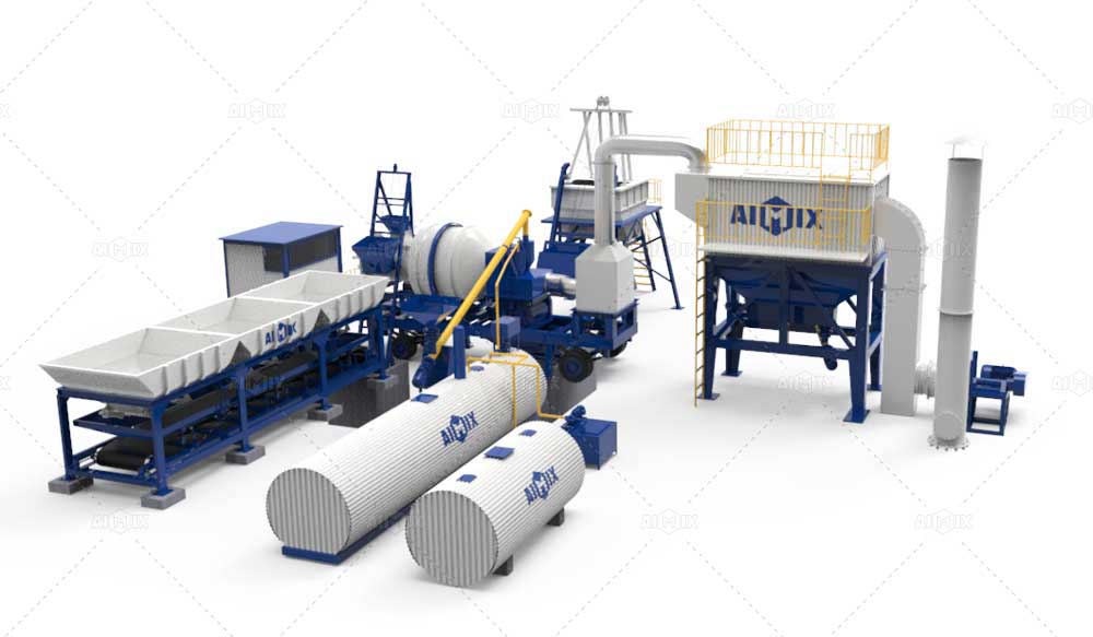 ALT series asphalt drum mix plant 3d