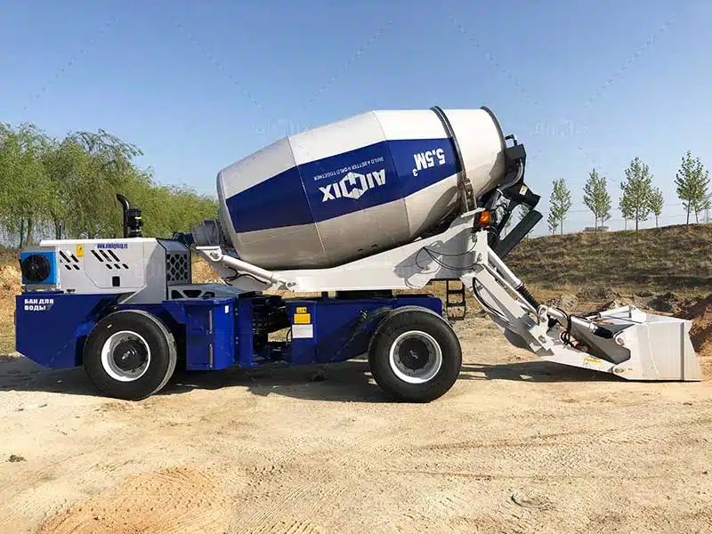 self loading transit mixer for concrete